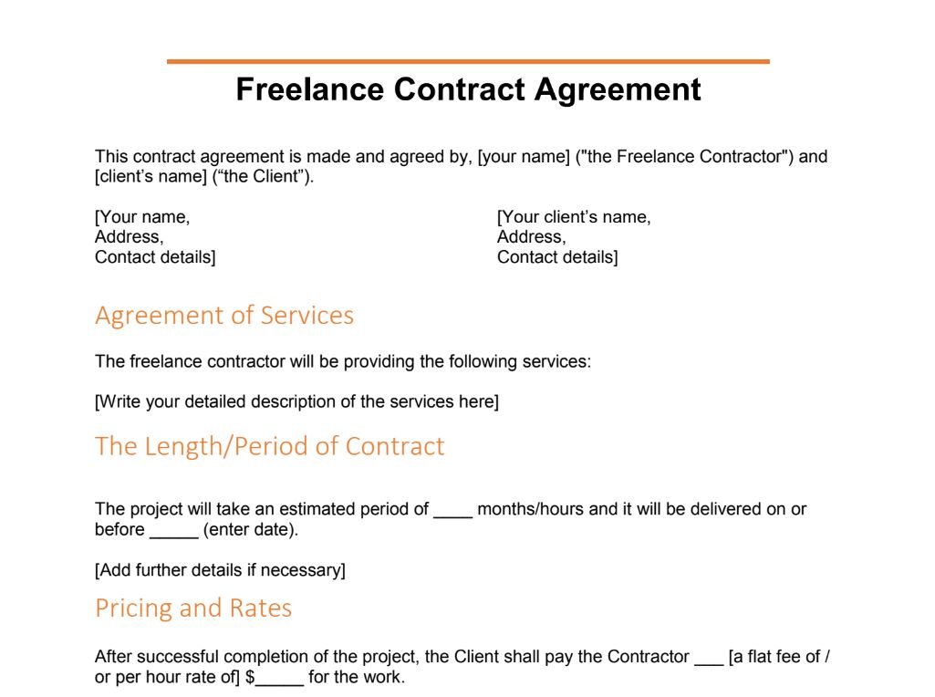 freelance contract template