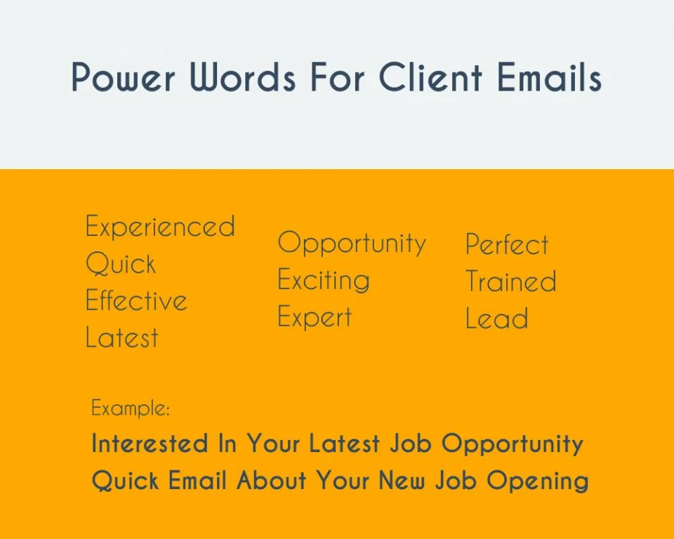 power words for email subject line