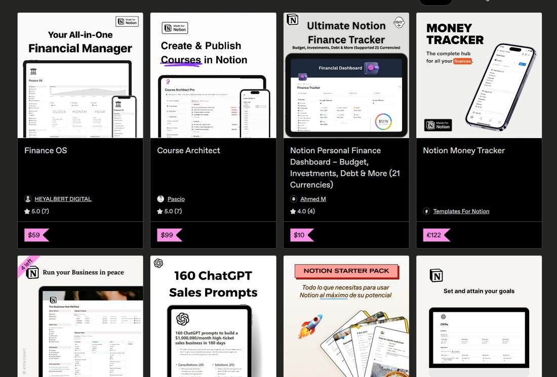 notion templates