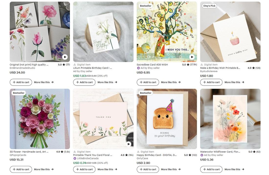 sell greeting cards