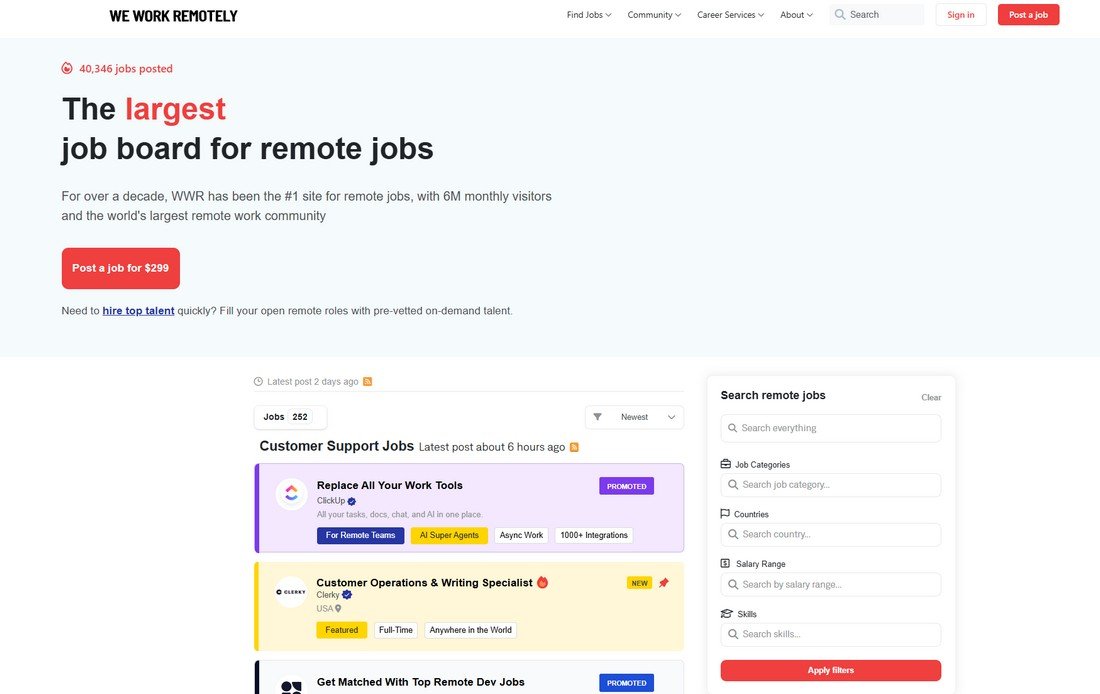 we work remotely